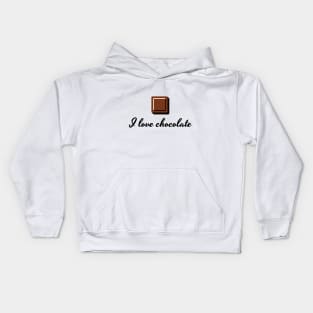 I Love Chocolate Kids Hoodie